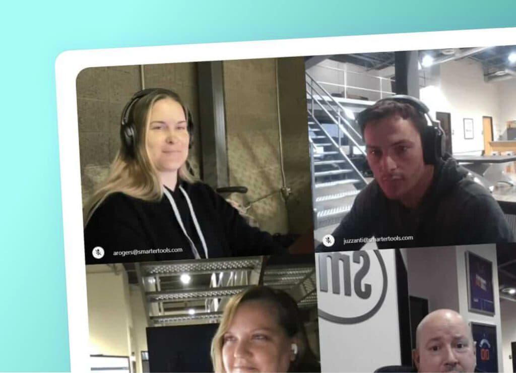 Screenshot of Enterprise Email Hosting audio and video conferencing feature.
