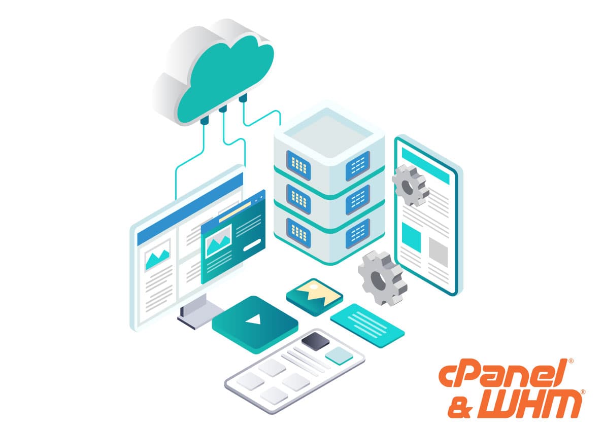 Vector image of Linux Web Hosting.